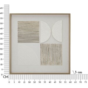 Mauro Ferretti Cuadro lienzo con marco Abstracto 60x3x60 cm