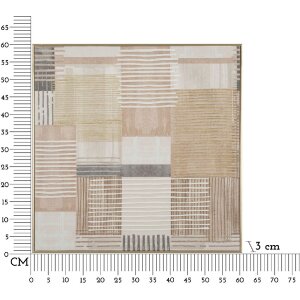 Mauro Ferretti Cuadro lienzo con marco Líneas 60x3x60 cm