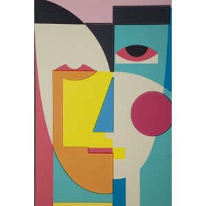 Mauro Ferretti Cuadro Picassy con Marco 50x3,3x70 cm