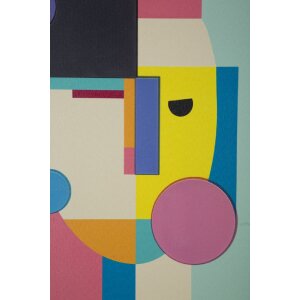 Mauro Ferretti Cuadro de pared Picassy con marco 50x3,3x70 cm