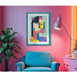 Mauro Ferretti Cuadro de pared Picassy con marco 50x3,3x70 cm