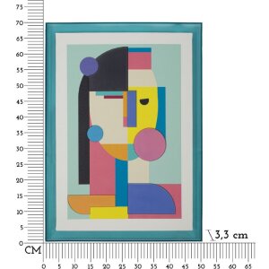 Mauro Ferretti Cuadro de pared Picassy con marco 50x3,3x70 cm