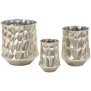 Mauro Ferretti Set de 3 jarrones plata Ø35x38,5 /...