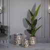 Mauro Ferretti Set de 3 jarrones plata Ø35x38,5 / Ø27,5x33 / Ø18,5x26,5 cm