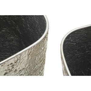 Mauro Ferretti Set de 2 jarrones Argelux Ø41x80,5 / Ø35x71 cm plata