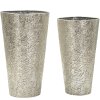 Mauro Ferretti Set de 2 jarrones Argelux Ø41x80,5 / Ø35x71 cm plata