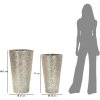 Mauro Ferretti Set de 2 jarrones Argelux Ø41x80,5 / Ø35x71 cm plata