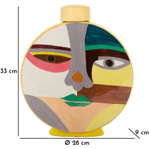 Mauro Ferretti Jarron Piccassy Colorado Redondo 28x9x33 cm