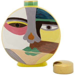 Mauro Ferretti Jarrón Piccassy Multicolor Redondo 23x9x28 cm
