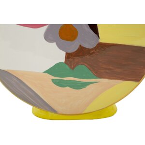 Mauro Ferretti Jarrón Piccassy Multicolor Redondo 23x9x28 cm
