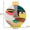 Mauro Ferretti Jarrón Piccassy Multicolor Redondo 23x9x28 cm