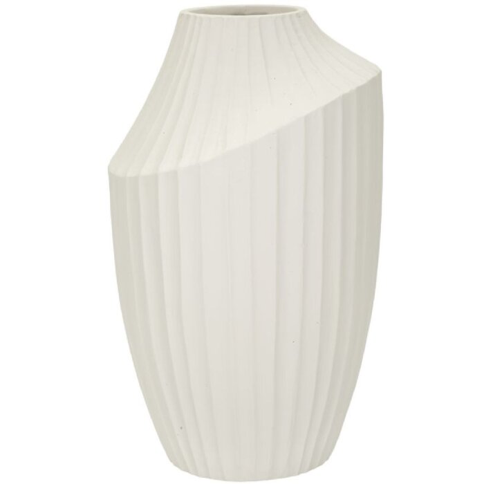 Mauro Ferretti Jarron Hielo Ø 22,5x38 cm crema
