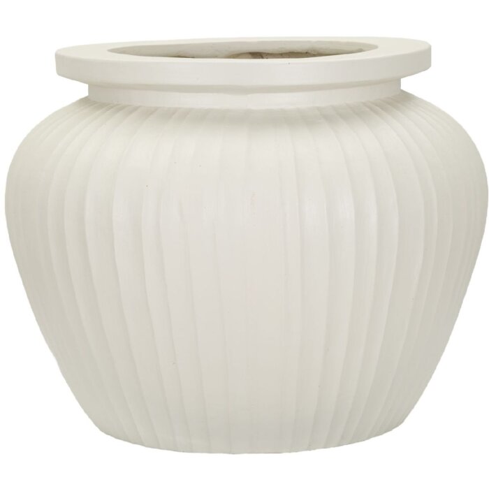 Mauro Ferretti Jarrón Chil Ø 48x38 cm crema