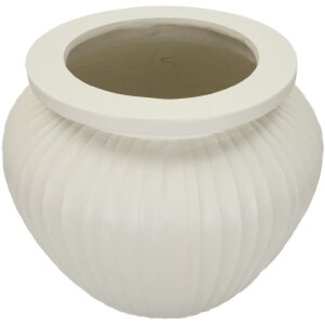 Mauro Ferretti Jarrón Chil Ø 48x38 cm crema