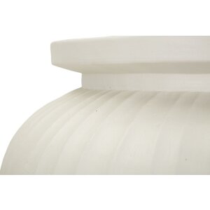 Mauro Ferretti Jarrón Chil Ø 48x38 cm crema