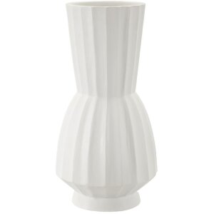 Mauro Ferretti Florero Glint Ø 25x50 cm blanco