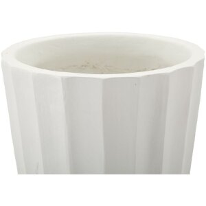 Mauro Ferretti Florero Glint Ø 25x50 cm blanco