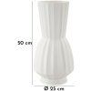 Mauro Ferretti Florero Glint Ø 25x50 cm blanco