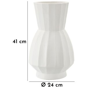 Mauro Ferretti Jarron Glint Ø 24x41 cm blanco