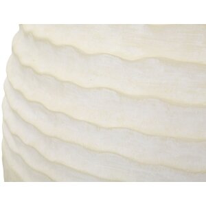 Mauro Ferretti Jarrón Copo de Nieve Ø39x56 cm crema MGO estructurado mate