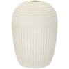 Mauro Ferretti Jarrón Copo de Nieve Ø39x56 cm crema MGO estructurado mate