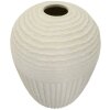 Mauro Ferretti Jarrón Copo de Nieve Ø39x56 cm crema MGO estructurado mate