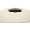 Mauro Ferretti Jarrón Copo de Nieve Ø39x56 cm crema MGO estructurado mate