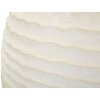 Mauro Ferretti Jarrón Copo de Nieve Ø39x56 cm crema MGO estructurado mate