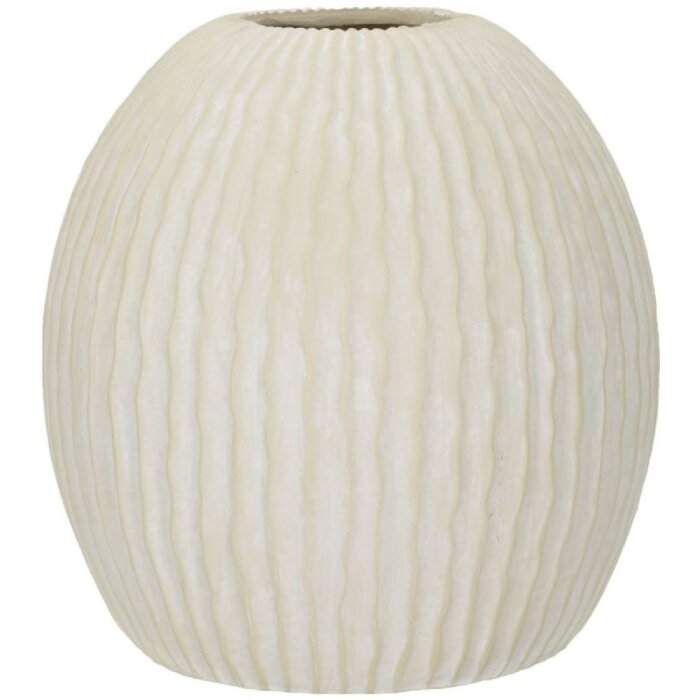 Mauro Ferretti Jarron Copo de Nieve crema Ø36.5x38cm MGO mate