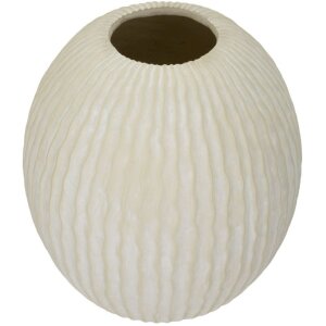 Mauro Ferretti Jarron Copo de Nieve crema Ø36.5x38cm MGO mate