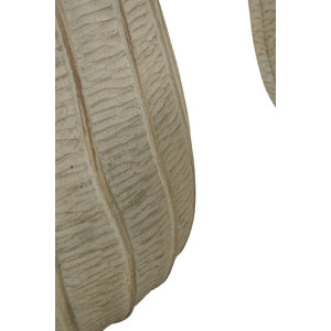 Mauro Ferretti Set de macetas Flocke 3 piezas 30,5x27 / 25x22,2 / 19,5x18 cm crema