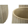 Mauro Ferretti Set de macetas Flocke 3 piezas 30,5x27 / 25x22,2 / 19,5x18 cm crema