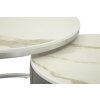 Mauro Ferretti Mesas de Centro Greys Set de 2 70x45 – 50x40 cm gris plata