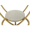 Mauro Ferretti Mesa auxiliar corazón 40x45,5 cm dorado blanco