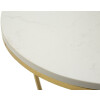 Mauro Ferretti Mesa auxiliar corazón 40x45,5 cm dorado blanco
