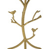 Mauro Ferretti Mesa Auxiliar Pájaros Mármol Ø 38x60 cm dorado blanco