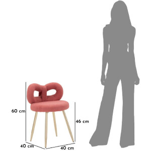 Mauro Ferretti Silla Mini Ilary 40x67 cm rosa