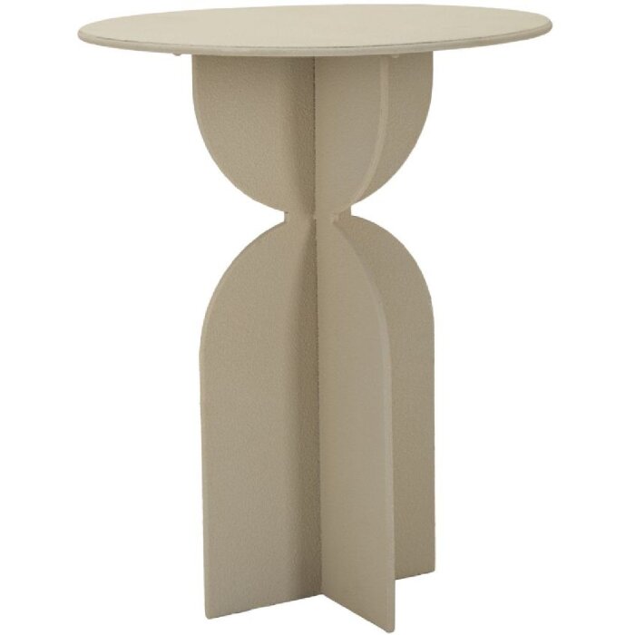 Mauro Ferretti Mesa auxiliar Düne Ø 45x58 cm crema