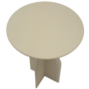 Mauro Ferretti Mesa auxiliar Düne Ø 45x58 cm crema