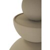 Mauro Ferretti Mesa Auxiliar Düne con Tablero de Espejo Ø 45x49,5 cm crema