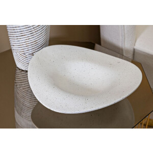 Mauro Ferretti Bandeja Decorativa Elegante 41x41x12 cm crema