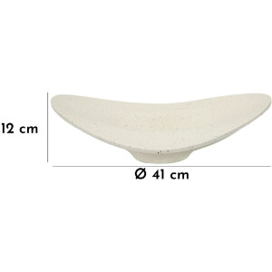 Mauro Ferretti Bandeja Decorativa Elegante 41x41x12 cm crema