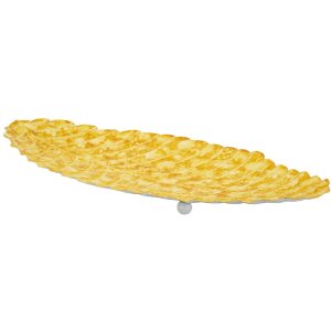 Mauro Ferretti Bandeja decorativa Gota 57x27x5 cm amarilla