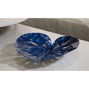 Mauro Ferretti Bandeja decorativa Gota 27x23x5 cm azul