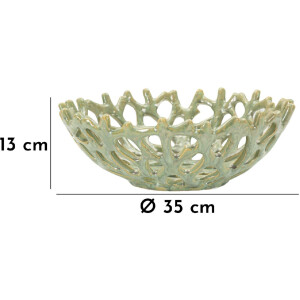 Mauro Ferretti Bol Coral Ø 35x13 cm verde