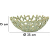 Mauro Ferretti Bol Coral Ø 35x13 cm verde