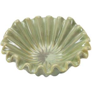 Mauro Ferretti Cuenco decorativo Venecia Ø 33x14,5 cm verde