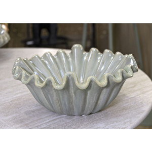 Mauro Ferretti Cuenco decorativo Venecia Ø 33x14,5 cm verde