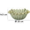 Mauro Ferretti Cuenco decorativo Venecia Ø 33x14,5 cm verde