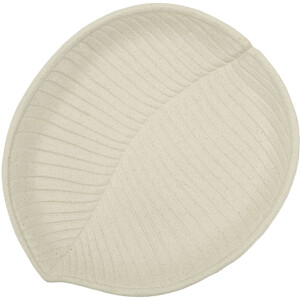 Mauro Ferretti Bandeja decorativa Stons 33x29x4 cm crema
